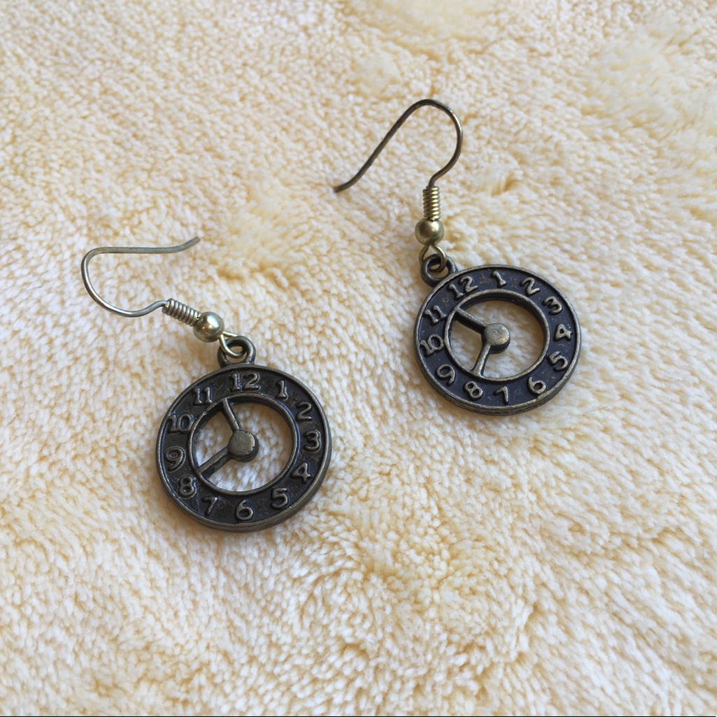 Clock Earrings